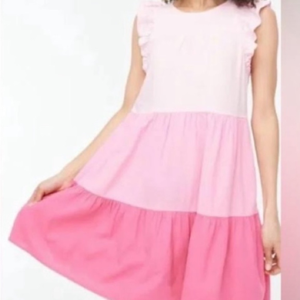 J. Crew cap-sleeve color block dress 16
